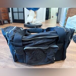 Kipling Black Travel Duffel Bag with strap